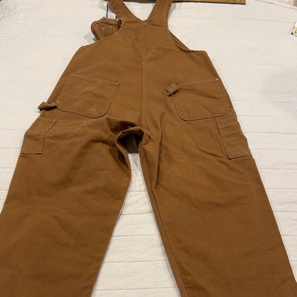Carhartt Men's Tan Work Overalls - Picture 9 of 14